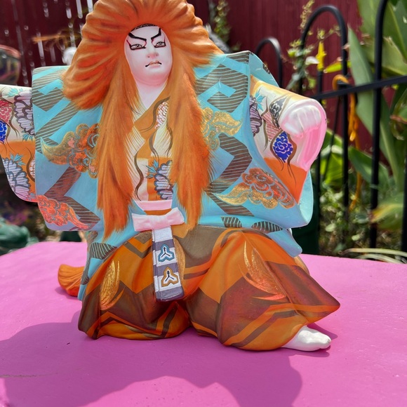 Two vintage Hakata clay dolls , father and son , see pictures for measurements - Picture 7 of 16